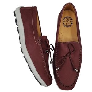 Driver Club USA | NIB Sarasota Wine Nobuck Genuine Leather Loafers Boy's 5.5